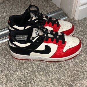 Nike Low-Top Sneakers in Red, White & Black Nike dunk sneakers
